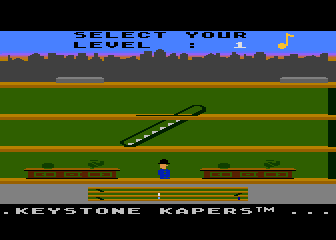 Keystone Kapers title screen for Atari 5200